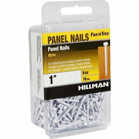 Hillman Common Nail, 1 in L, 2D, White Finish 461527